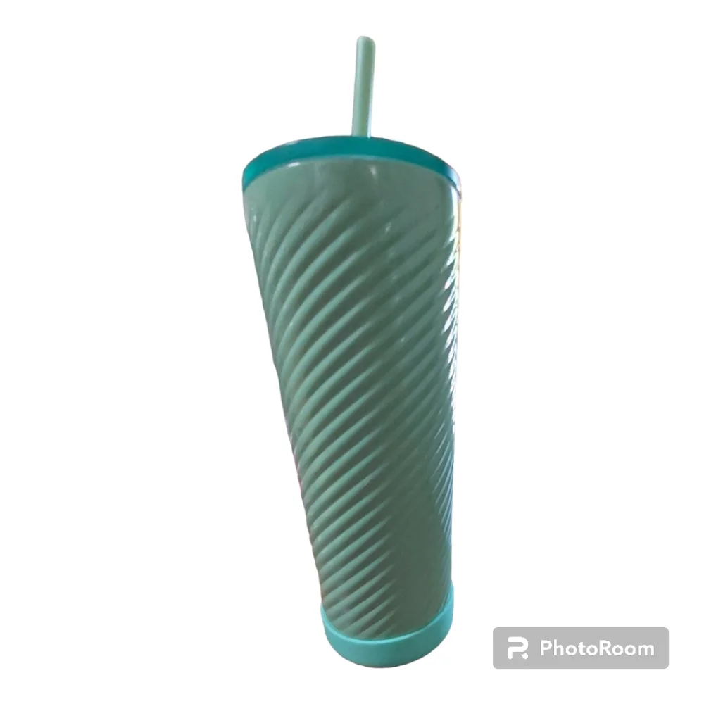 Starbucks Stainless Steel Mint Green Venti    Size Tumbler 24oz New